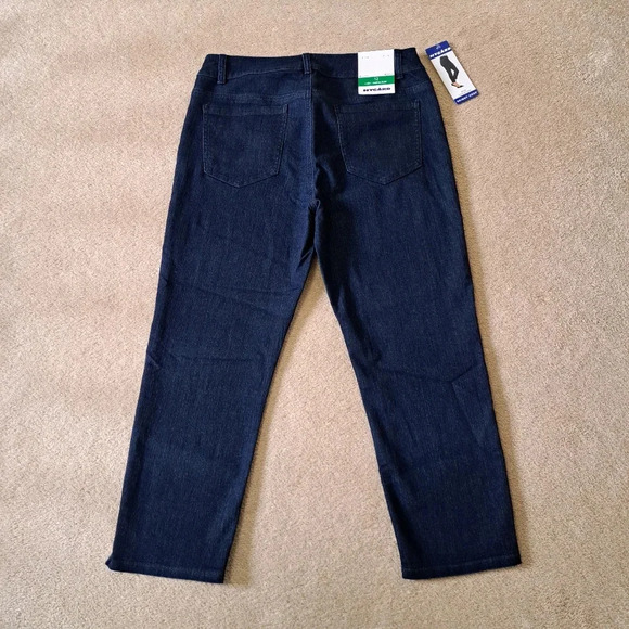 NWT Nygard Skinny Crop Denim Size 12 Women's Slim Leg Stretch Dark Wash Jeans - Picture 5 of 11